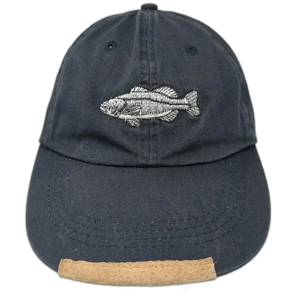 Field & Stream Baseball Cap Blue One Size Embroidered Fish Bass Slideback Hat